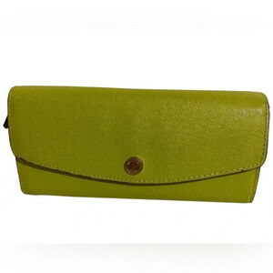 Michael kors green saffiano leather wallet